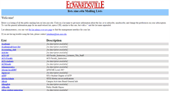 Desktop Screenshot of lists.siue.edu